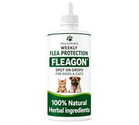 Natural Flea Prevention for Dogs & Cats - Weekly Spot On Flea Drops Alternative - Flea, Tick & Mite Repellent with Essential Oils - Fleagon 100ml