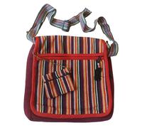NATURAL FLOW Fair Trade Cotton Gheri Beach Travel Hippy Boho Festival Shoulder Bag & Purse
