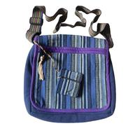 NATURAL FLOW Fair Trade Cotton Gheri Beach Travel Hippy Boho Festival Shoulder Bag & Purse