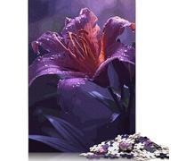 Natural Flower Jigsaw Puzzle, Wooden Puzzles 500 Piece Jigsaw Intellectual Toys, Challenging Adult And Teen Casual Jigsaw Puzzle 500pcs (52x38cm)