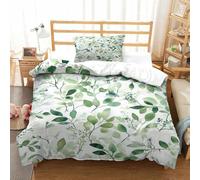 Natural Flowers, Tree Patterns, Green Fruits 3D Printed Duvet Cover Set Bedding Set,Soft Microfiber Pillowcases,Hidden Zipper Quilt Cover Easy Care Comforter Cover for Kids Boys Girls Teens Single(13