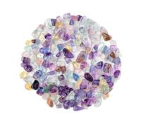 Natural Fluorite Chip Stone, Beads Drilled Crystal Gemstone Chips 5-8mm Irregular Crystal Bead with Holes for Bracelet Necklace Earrings Jewelry Making Crystal Tree Craft
