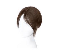 Natural Forehead Fake Fringes Hairs Bangs Wig For Women Hair Pieces Head Curtain Shaped Bang Synthetic Wig Hair Extensions for Daily Wear(Light brown)