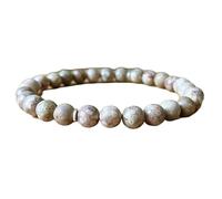 natural fossil jasper gemstone 6mm|round shape smooth cut stone |7 inch|multicolor color stone |energy stretch bracelet | healing wristband | handmade jewelry | LK_WOSB_00446LK_WOSB_00446