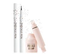 Natural Freckles Makeup Kit - Liquid Freckles Pen & Five-Point Summer Sprockle Stamp, Waterproof Long-Lasting, Faux Freckles Tattoo Pen for Natural Sunkissed Makeup Look-04 Espresso