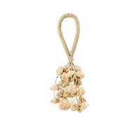 Natural Fruit Shell And Grass Rope Handbell, A Yoga Meditation Sound Therapy Instrument,14 strings * 3 beads