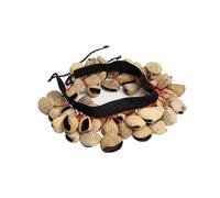 Natural Fruit Shell Rattle Prop, Yoga Meditation Sound Therapy Instrument, Band Accompaniment,Waist chain B
