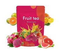 Natural Fruit Tea Assorted Flavors - Premium Dried Fruit Infusion, Caffeine Free Healthy Beverage For Daily Drink(3PCS)