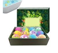 Natural Fun Animal Inside Spa Supplies, Bath Ball, 2.5x2.5 Inches Sphere with Surprise Toy, Wellness Bath Accessory, Home Supply with Playful Style, Scented Salt Shower Balls for Kids Girls Boys