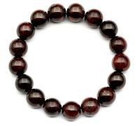 Natural Garnet Beaded Stretchy Bracelet, Genuine Red Crystal, Aquarius Gemstone Elastic, 8mm Beads, Fashion Jewelry, Healing Chakra, Durable