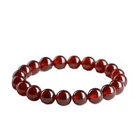 Natural Garnet Crystal Stretch Round Beads Unisex,Healing Crystal Energy Quartz Chakra Jewelry Bracelet,Elastic Adjustable Size,Jewelry Gift,7~7.8mm