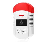 Natural Gas Detector CH4/Propane/Methane - Portable Natural Gas Leak Alarm with LED Light & Audible Alert, 100% Battery-Powered Gas Monitor for Home, RV, Kitchen, Apartment Safety (Battery Included)