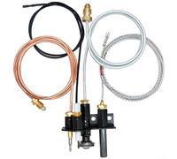 Natural Gas Pilot Assembly 69L17 for Lennox Fireplaces, Direct Vent Hearth Replacement Kit with Thermocouple, Thermopile and Igniter Wire, Metal Fireplace