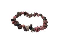 Natural Gem Stone Irregular Crystal Stretch Chip beads Nuggets Bracelets Bangles Quartz Wristband For Women (Metal Color : Amethyst)