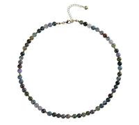 Natural Gemstone Necklace for Womens 4mm Beaded Necklace Handmade boho crystal Choker Strand Chakra spiritual Jewellery gift| Inc Gift Pouch Indian agate
