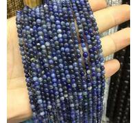 Natural Gemstone Strands Round Loose Stone Beads for Jewelry Making - Moss Agate - 3mm Size