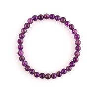 Natural Gemstones Round Beads Energy Power Crystal Chakra Reiki Healing Elastic Stretch Bracelet 7.5 Inch Unisex, Good Gift.