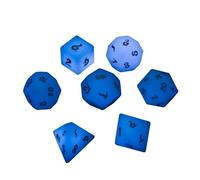 Natural Glow-in-The-Dark Gemstone Dice - Hand-Carved D4 D6 D8 D10 D12 D20 Percentile or 7PCS Polyhedral Set for DND & RPG Games(Sevensuits)