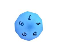 Natural Glow-in-The-Dark Gemstone Dice - Hand-Carved D4 D6 D8 D10 D12 D20 Percentile or 7PCS Polyhedral Set for DND & RPG Games(D10Face)