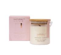 Natural Glow Massage Candle with Patchouli Essential Oil, Nourishing Massage Oil for Soft Skin, Melts into Warm Non-Greasy Oil for Soothing Intimate or Self-Care Massage 270g