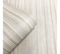 Muriva Venezia Stripe Texture Vinyl Wallpaper - Textured Woven Fabric Effect Wallpaper - Modern Wallpaper for Living Room, Bedroom, Hallway - Decorative Luxury Wallpaper - Gold