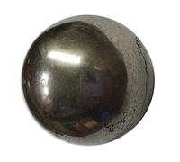 Natural Golden Pyrite Crystal Ball Polished Fools Gold 210 Gm 40-45 Mm Sphere Peru Stone For Wealth Money Attract Business Luck Reiki easing Stones Aura Cleaning Vastu Meditation (1 Pc)-B09RWTFRKC