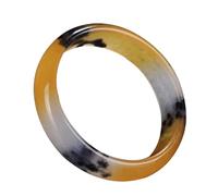 Natural Golden Silk Jade Ink Jade Floating Flower Bangle 58-62mm Fengshui Fashion Jade bracelet For Women Genuine