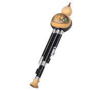 Natural Gourd Ebony Pipe Hulusi Flute Hulusi Instrument Chinese National Wind Instrument for Adult Beginner Gourd Flute