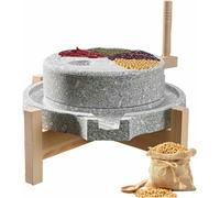 Natural Granite Handmade Stone Mill Original Tofu Soymilk Sesame Beans Granite Stone Mill, Wet Manual Bluestone for Spice Barley Soybean