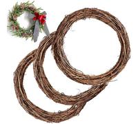 Natural Grapevine Wreath, 3PCS Vine Branch Wreath, 20cm