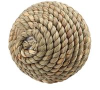 Natural Grass Straw Ball, Pet Toy Parrot Gnawing Toy Balls Rabbit Foot Toys for Dental Cage Accessory