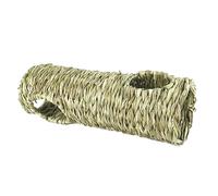 Natural Grass Tunnel for Hamster Cage, Interactive Hideout & Sleeping Nest Toy for Hedgehog, Rat, and Small Animals- 50x16cm