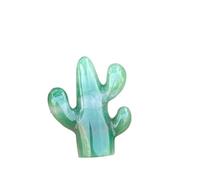 Natural Green Aventurine Cactus Crystal Ornament - Hand-Carved Gemstone Home Décor & Car Hanging Gift