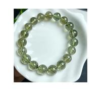 Natural Green Bead Bracelet Clear Round Women Men 8mm 9mm 10mm 11mm 12mm Stone(11mm)