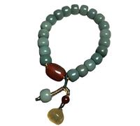 Natural Green Bodhi Beads Bracelet Bangles Women Men Buddha Charm