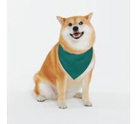 Natural Green Dog Bandanas - Adjustable Pet Scarf, for Small to Large Dog Puppy Cat, Black