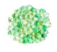 Natural Green Fluorite Octahedral Mineral Crystal DIY Accessories Candy Color 100g 1cm 2cm 3cm Options(2cm 100g 10-20 pcs)