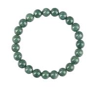 Natural Green Jade Beads Bracelet For Women Men Lucky Wealth Stretch Protection Al Green Jade Beads Bracelet For Women Men Lucky Wealth Stretch Protection Gemstone Round Bead Brac,Green-13Mm