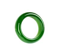 Natural Green Jade Rings Unisex Protection Jade Ring Lucky Jewelry Gift,16mm