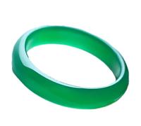 Natural Green S For Women - Lucky Agate And Chalcedony Bangle Bracenatural Green S For Women - Lucky Agate And Chalcedony Bangle Bracelets,Vert_56-57 Mm
