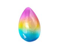 Natural Gypsum Colorful Water Drops Moon Decorations - Peach Heart Moon Ornaments for Home Decor(Teardrop)