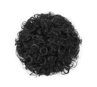 Natural Hair Bun Messy Bun Hair Pieces for Women, Elastic Drawstring Curly Ponytail Extension 1PCS Synthetic Hair Pieces Elegant or Chic Look(Black)