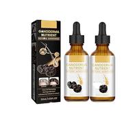 Natural Hair Grey Reverse Essence,2pc,Gray Serum Hair Oil,Serum Nourishment,Black Ganoderma Lucidum White To Black Darkening Liquid,Natural Blackening,More Confident Looks,30ML*2