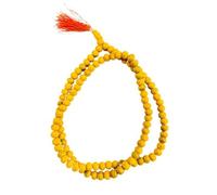 Natural Haldi Mala | Original Turmeric mala | हल्दी माला | Baglamukhi mala Sadhna siddhi Jaap | jupitor jaapa | 108 +1 with Gaumukhi Jaap Bag(Pack of 1) (haldi mala+gomukhi)