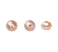 Natural Half Drilled Pearl Beads Pink 5-5.5mm 12pcs AAAA Freshwater Cultured Loose Gemstone Beads for DIY Stud Earring Jewelry Making