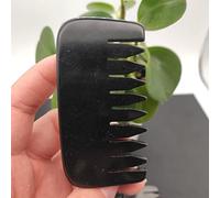 Natural Hand Polished Crystal Black Obsidian Massage Combs for Beauty Home Collections