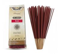 Natural Hand Rolled Incense Sticks 100 Pack Premium Masala Joss Sticks Long Burning Aromatherapy Incense for Relaxation Meditation Yoga Home Fragrance Spiritual Eco Friendly (Rose)