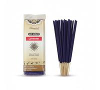 Natural Hand Rolled Incense Sticks 100 Pack Premium Masala Joss Sticks Long Burning Aromatherapy Incense for Relaxation Meditation Yoga Home Fragrance Spiritual Use Vegan (Lavender)