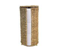 Natural Hand Woven Toilet Paper Storage with Lid Holder