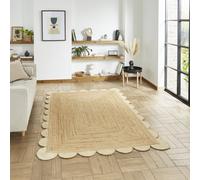 Natural Handmade Border Modern Plain Jute Easy To Clean Rug The Rug Shop UK Natural 200cm x 290cm